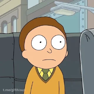 Video sticker 😯 Rick and Morty @freetopsticker