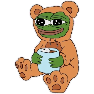 Telegram stiker 🐻 Pepe Animals ZOO → @PepeTaroBot