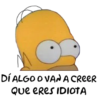 Telegram sticker 😶 TheSimpsonsWithWords