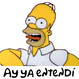 Telegram sticker 😛 TheSimpsonsWithWords