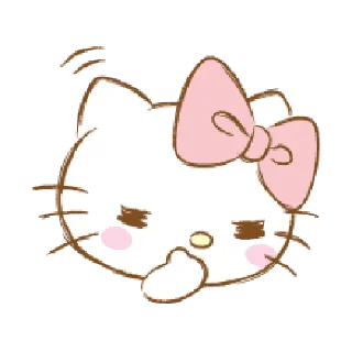 Telegram sticker 😌 hello kitty emoji @soft_stickers