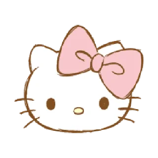 Sticker 🐱 hello kitty emoji @soft_stickers