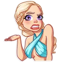 Telegram sticker 😬 Daenerys Targaryen