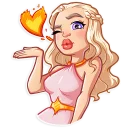 Telegram sticker 😘 Daenerys Targaryen