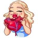 Telegram sticker ❤ Daenerys Targaryen