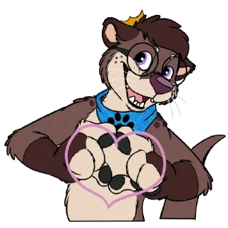 Sticker ❤️ Kiyo Otter