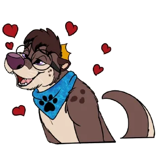 Telegram sticker ❤️ Kiyo Otter