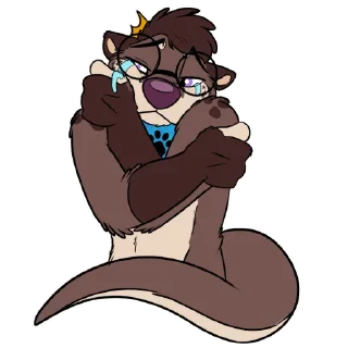 Telegram sticker 😢 Kiyo Otter