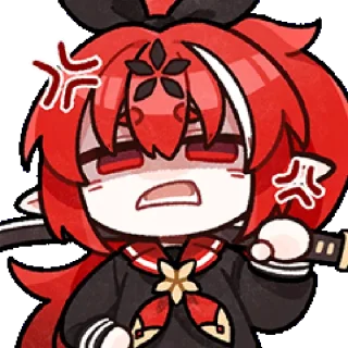 Telegram sticker 😡 Honkai Impact 3rd Chibi 2 :: @HonkaiImpact3ITA