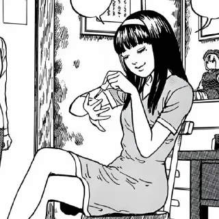 Телеграм стикер 🕸 tomie @bonesdolly