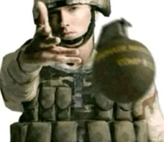 Telegram sticker ⭐️ Бомби Ирак блять🇺🇸