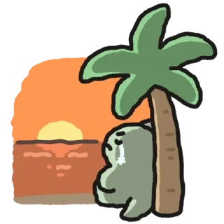 Telegram sticker 💬 쿠앙이는 위험한 공룡이야! 2 By @KakaoEmoticon