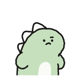 Telegram sticker 💬 쿠앙이는 위험한 공룡이야! 2 By @KakaoEmoticon