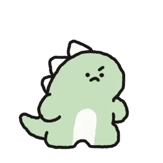 Sticker 💬 쿠앙이는 위험한 공룡이야! 2 By @KakaoEmoticon