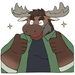 Telegram stiker 👍 Nick the Moose (@NickDales)