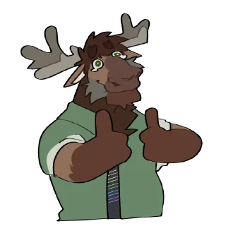 Telegram stiker 🥲 Nick the Moose (@NickDales)