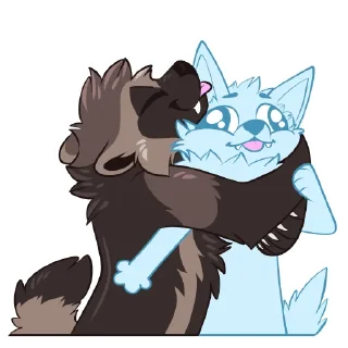 Telegram sticker 🫂 Wolverines by Pulexart.com
