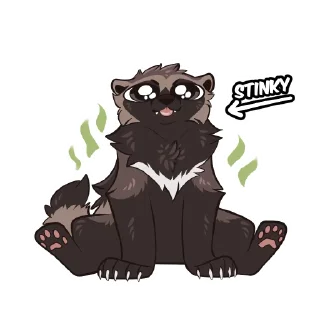 Telegram sticker 🦨 Wolverines by Pulexart.com