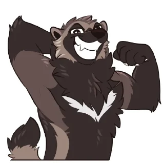 Telegram sticker 💪 Wolverines by Pulexart.com