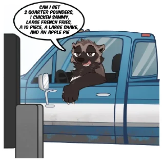 Telegram sticker 🍽 Wolverines by Pulexart.com