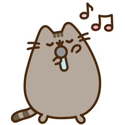 Telegram sticker 🎤 Pusheen the Cat :: @fStikBot