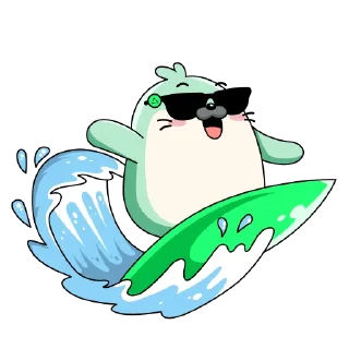 Telegram sticker 🏄‍♂️ edgeX Maru