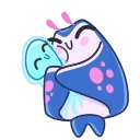 Telegram sticker 👩‍❤️‍👨 Stingray Smiles