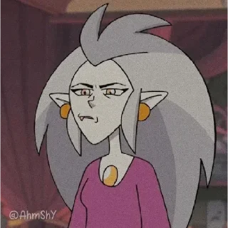 Telegram sticker 🦉 - ᗷY @ahMshY 𓉮 . Eda Clawthorne