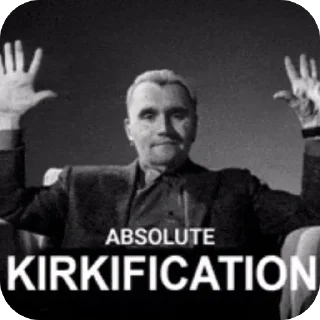 Telegram sticker 🫥 Give Me Kirk (Neck) @blackfacing