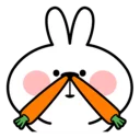 Sticker 😜 Spoiled Rabbit \Face2\ [@Stikeram] [SeRaMo.iR]