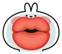 Telegram sticker 😘 Spoiled Rabbit \Face2\ [@Stikeram] [SeRaMo.iR]