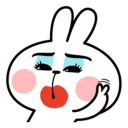 Telegram sticker 👄 Spoiled Rabbit \Face2\ [@Stikeram] [SeRaMo.iR]