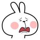 Telegram sticker 😔 Spoiled Rabbit \Face2\ [@Stikeram] [SeRaMo.iR]