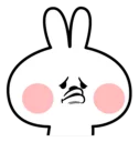 Telegram sticker 😕 Spoiled Rabbit \Face2\ [@Stikeram] [SeRaMo.iR]