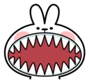 Telegram sticker 😬 Spoiled Rabbit \Face2\ [@Stikeram] [SeRaMo.iR]