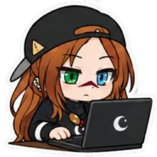 Sticker 💻 Сорина/Сори  Немка