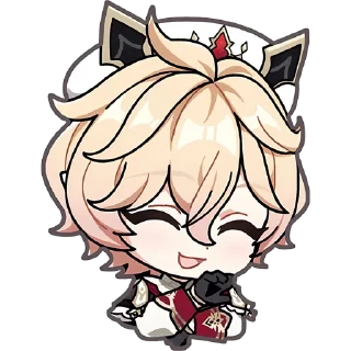Video sticker 😊 Далия и Скирк | @blednayaleaks_genshin