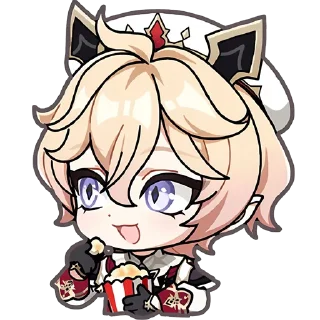 Sticker 😊 Далия и Скирк | @blednayaleaks_genshin