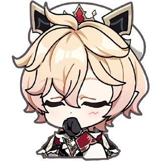 Telegram sticker 😊 Далия и Скирк | @blednayaleaks_genshin