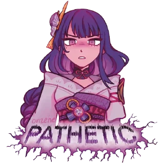 Telegram sticker 😤 Raiden Shogun