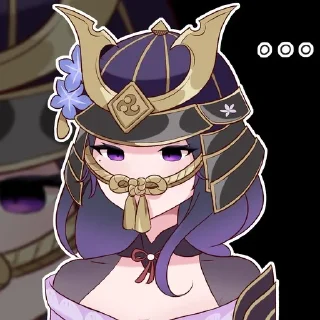 Telegram sticker 😶 Raiden Shogun