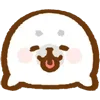Sticker 😝 fluffy baby seal  ♡  @ririmoji
by natsumi (line)