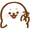 Sticker 👋 fluffy baby seal  ♡  @ririmoji
by natsumi (line)