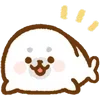 Sticker 🛏️ fluffy baby seal  ♡  @ririmoji
by natsumi (line)