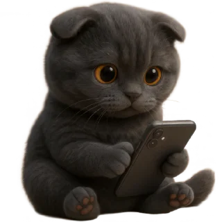 Telegram sticker 📱 Котик Нонг-Дум @Nyasticks