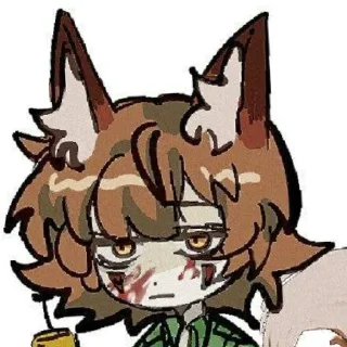 Telegram sticker 😾 ren