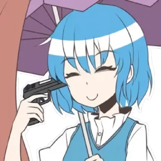 Telegram sticker 😵 Kono Kogasa da! @projectmoonandmore