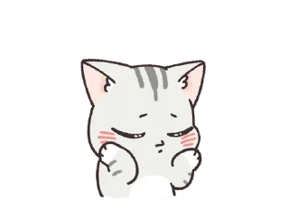 Телеграм стикер 💬 내 이름은 댕댕이, 고양이죠 By @KakaoEmoticon
