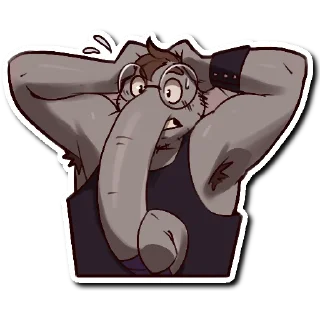 Telegram sticker 😧 Baron the Elephant