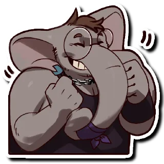 Sticker 😁 Baron the Elephant
